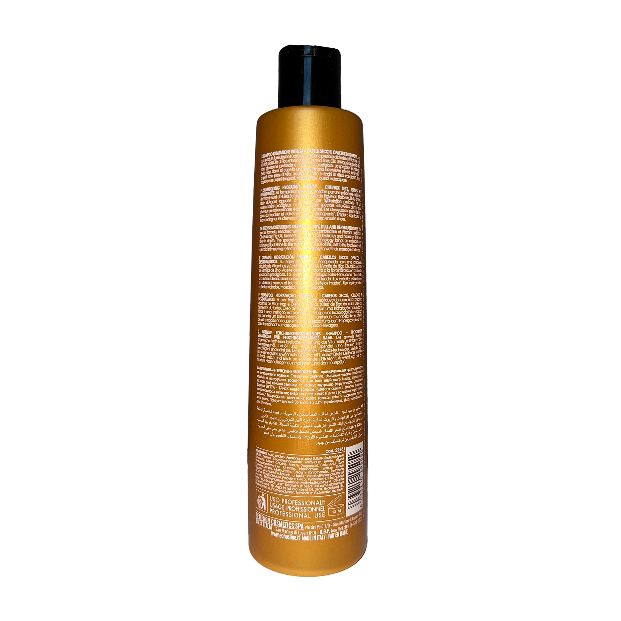 350ml Echosline Intense Moisturizing Shampoo Dry, Dull And Dehydrated Hair