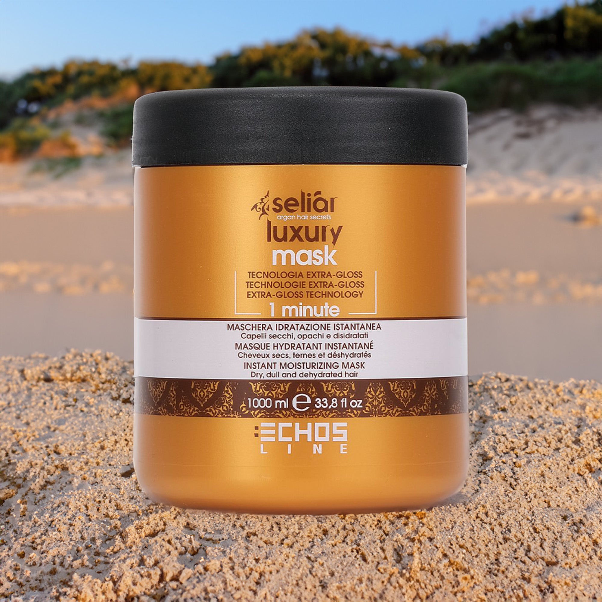 1000ml Echosline Seliar LUXURY Instant Moisturizing Mask Dry, Dull And Dehydrated Hair