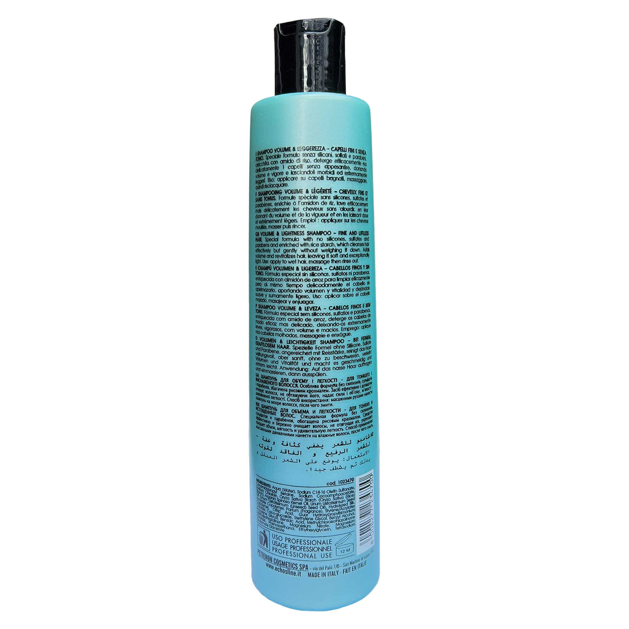 350ml Echosline Seliar Volume Shampoo, Volumizing, Parabens & Sulfates Free