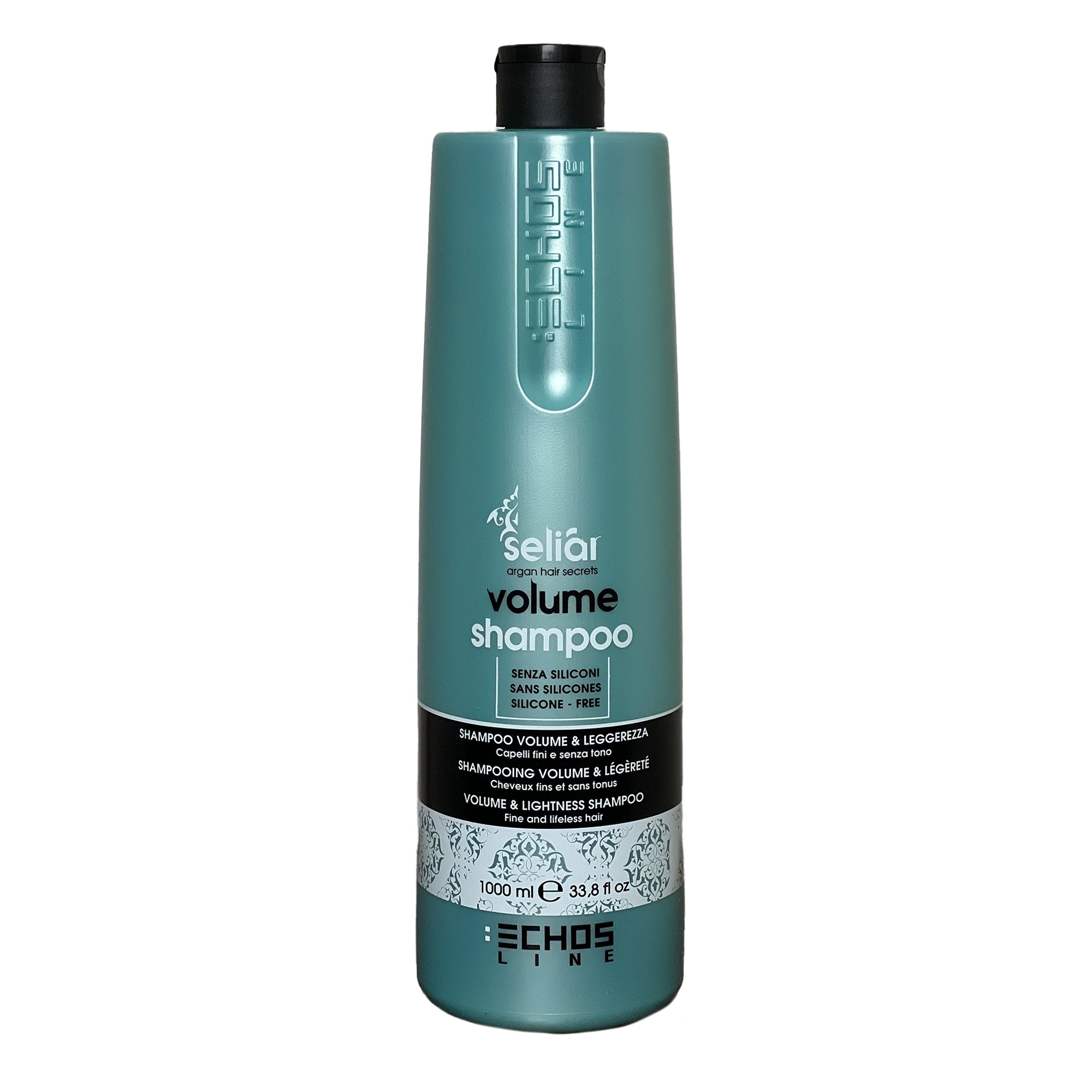 1000ml Echosline Seliar Volume Shampoo Volumizing Parabens Sulfates Free