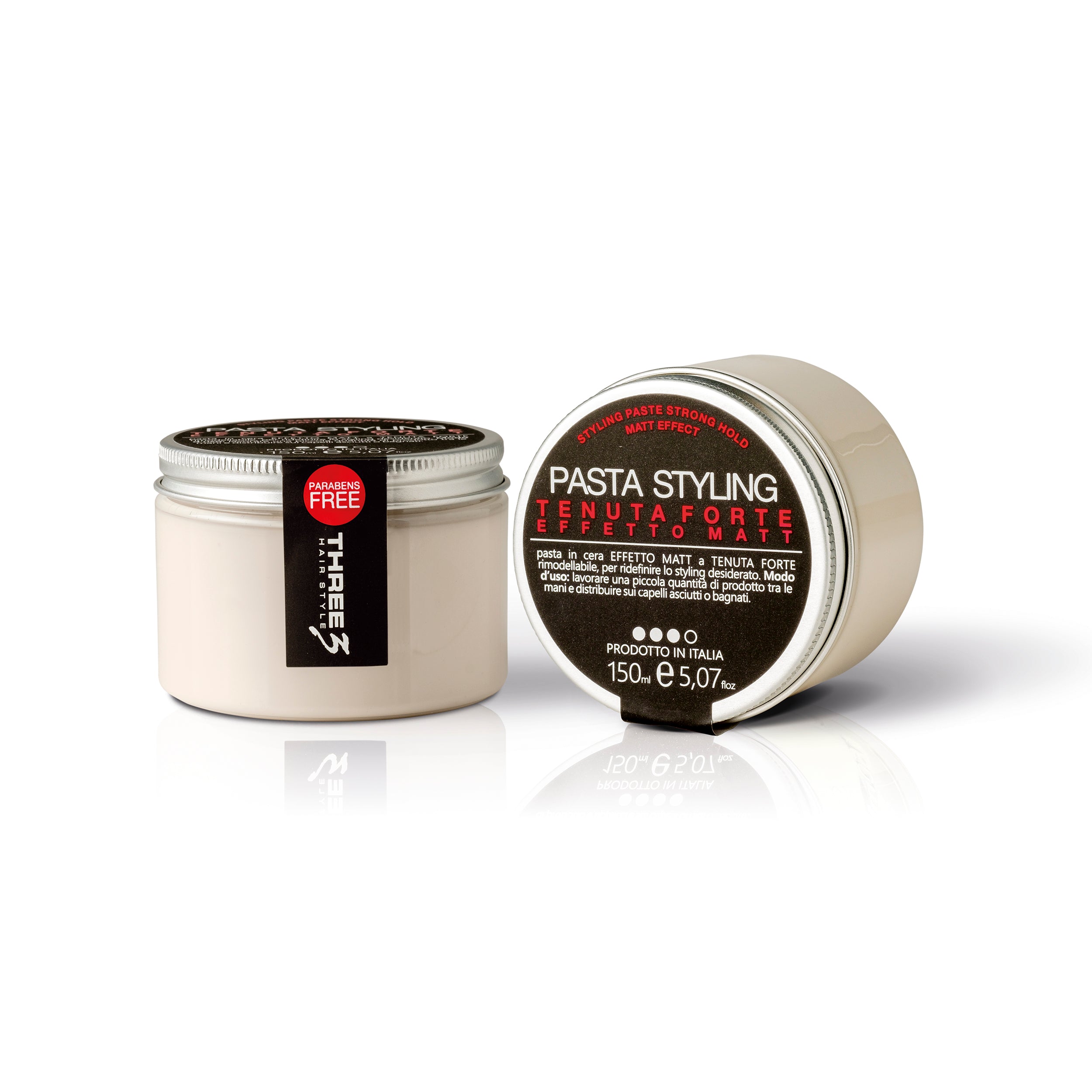 THREE Hair Styling Paste Strong Hold Matt Effect 150ml