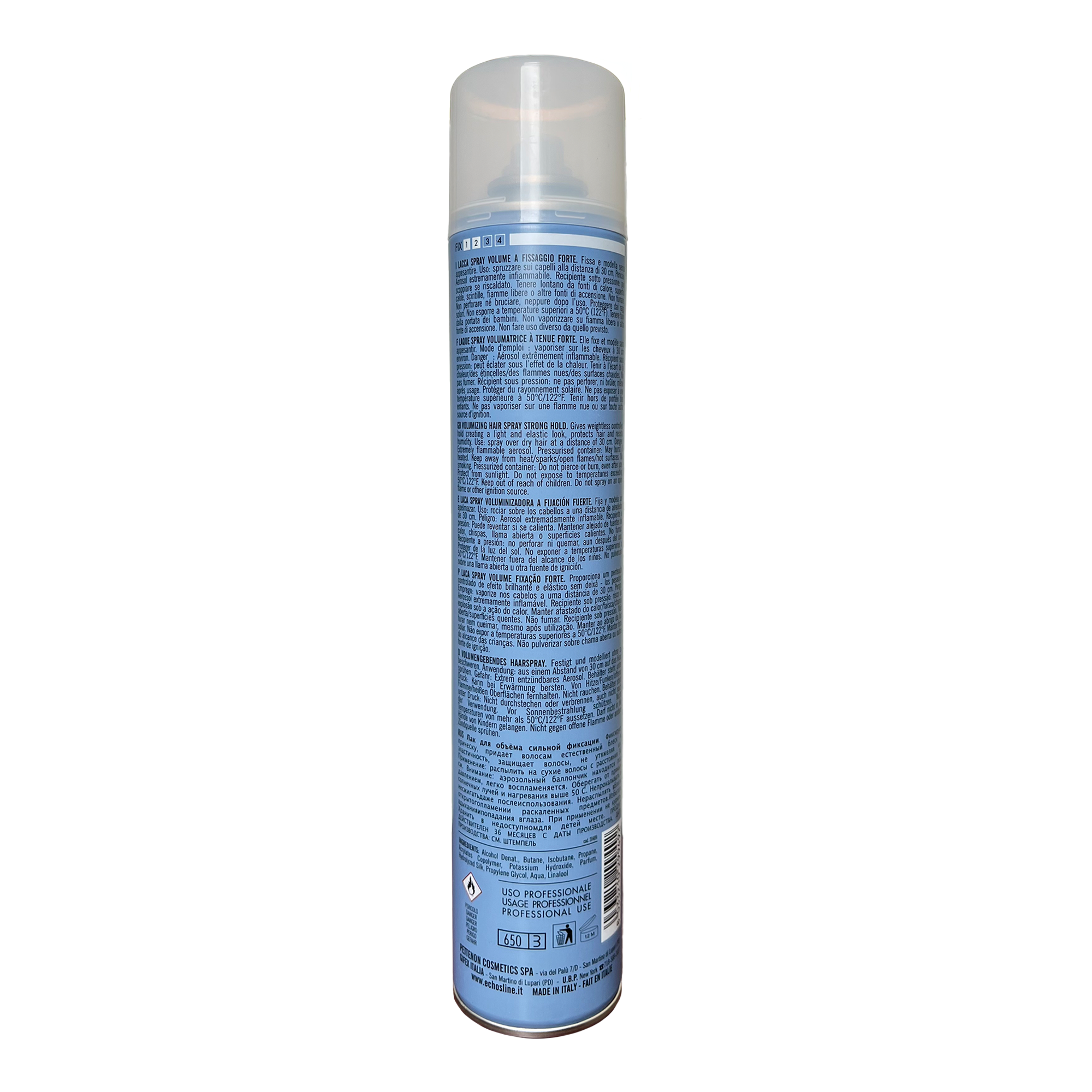 500ml Echosline Volumizing Hair Spray Strong Hold
