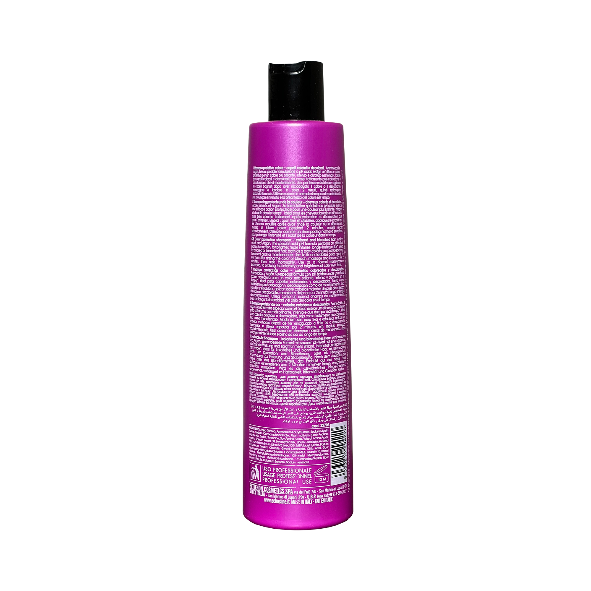 350ml Echosline Seliar Color Protector Shampoo For Colored And Bleached Hair