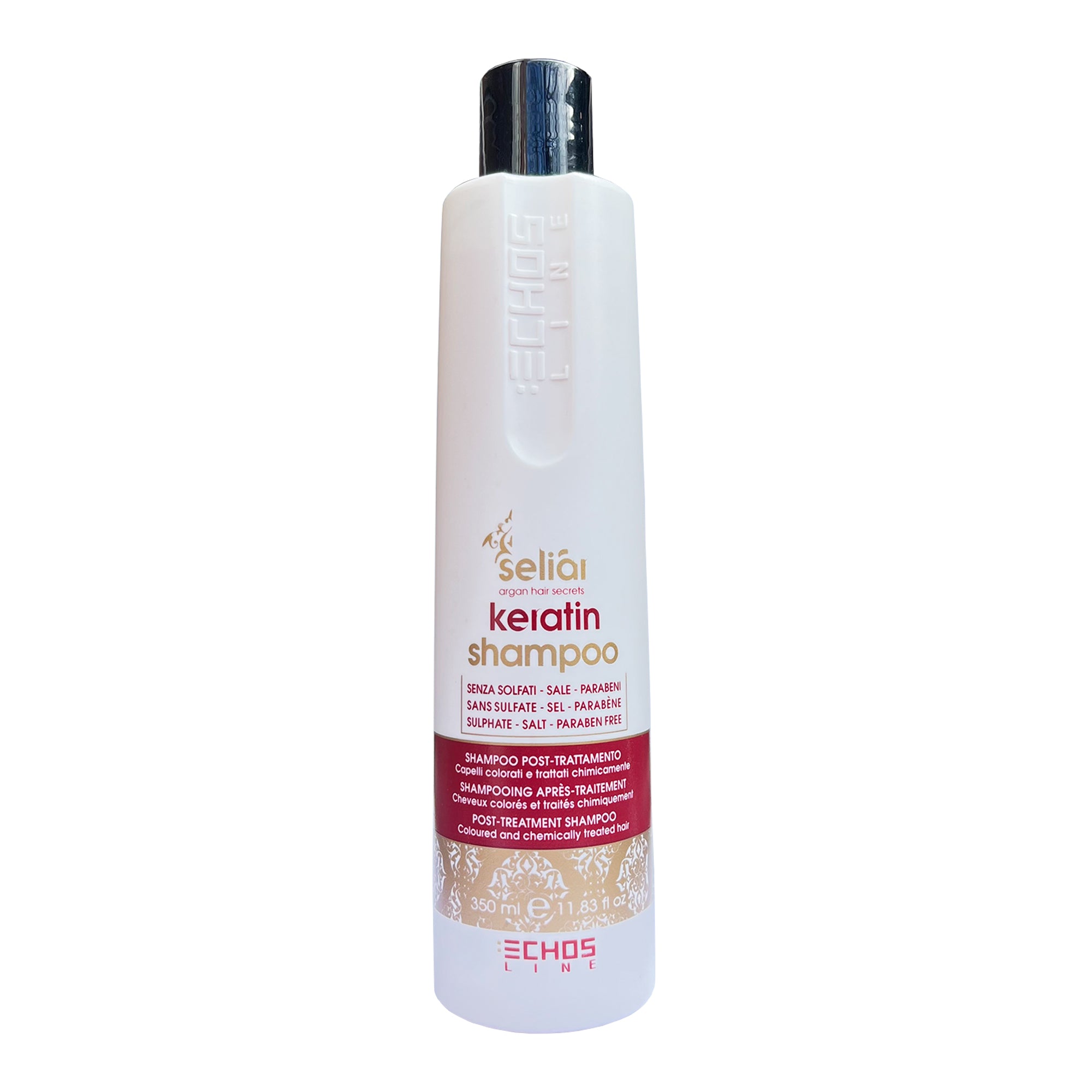 350ml Seliar Keratin Shampoo Post Treatment for Coloured and Chemically Treated Hair, Paraben Free