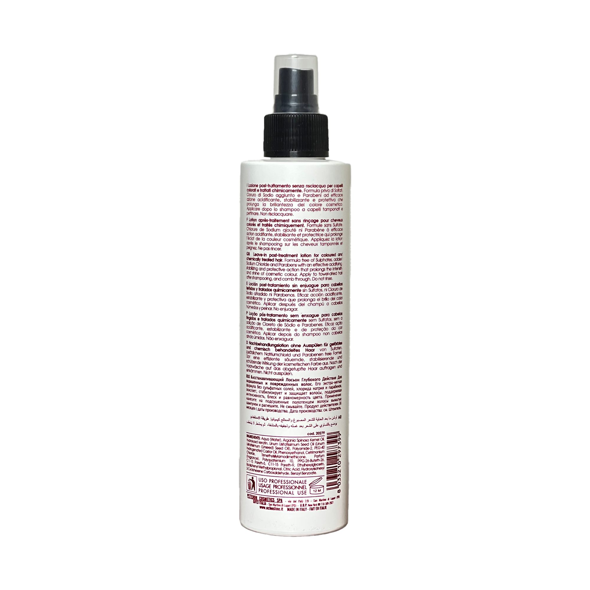 200ml Echosline Seliar Leave-in Post-Treatment Lotion for Coloured and Chemically Treated Hair