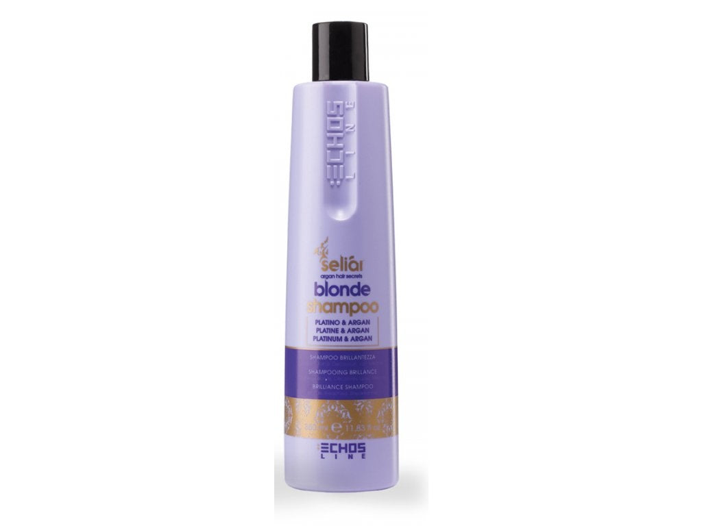 350ml Echosline Seliar Brilliance Hair Shampoo With Platinum And Argan Oil