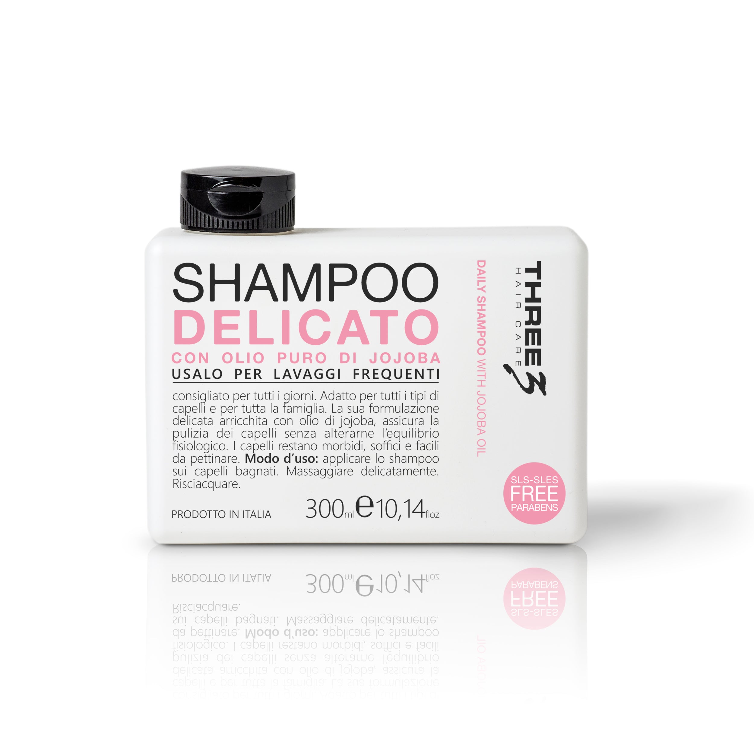 THREE Daily Hair Shampoo With Jojoba Oil Frequent Use 300ml