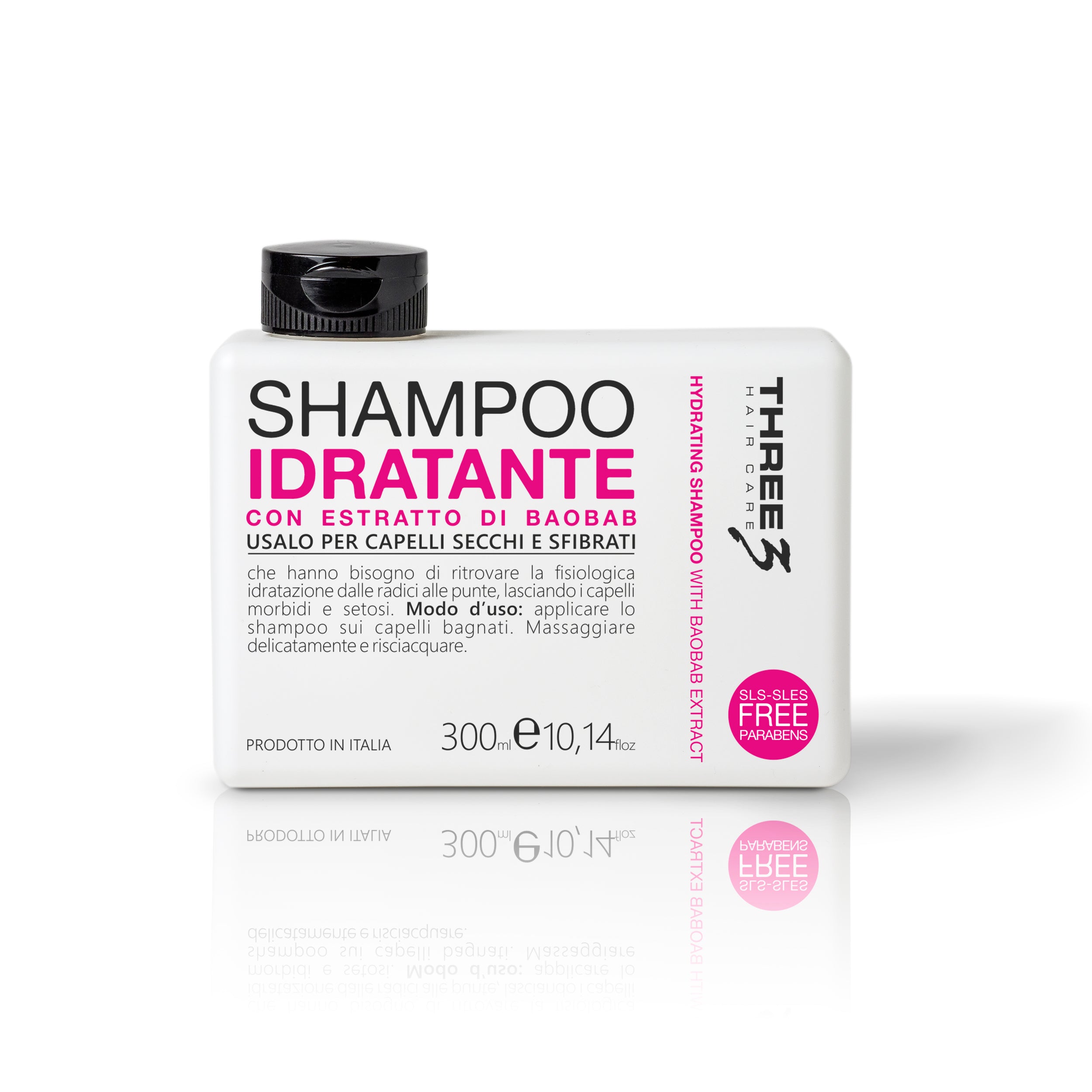 THREE Hair Hydrating Shampoo With Baobab Extract 300ml