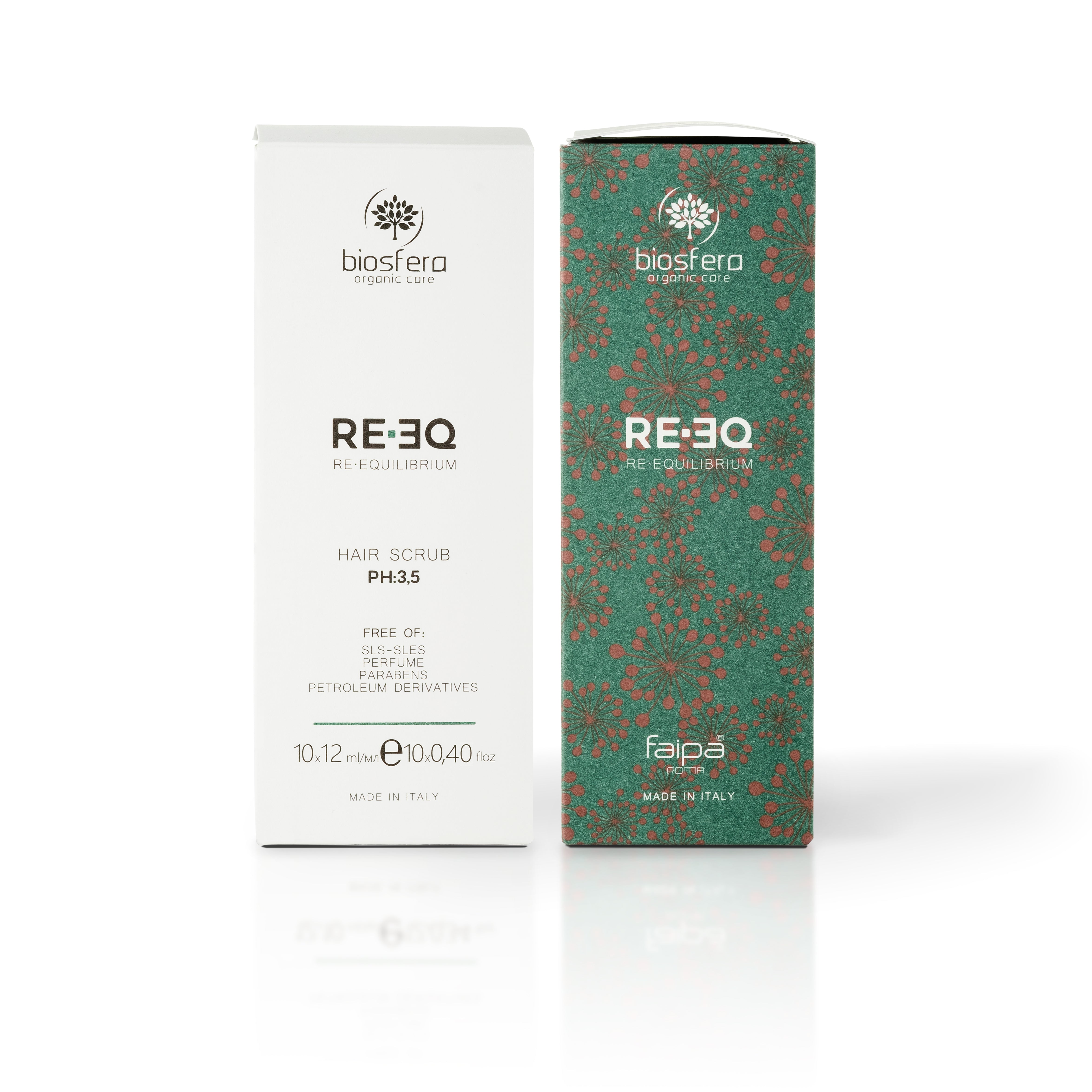 BIOSFERA Hair Scrub Gentle Exfoliating Treatment With Oils Of Mint, Oregano, Sage And Rosemary 10vials x 12ml